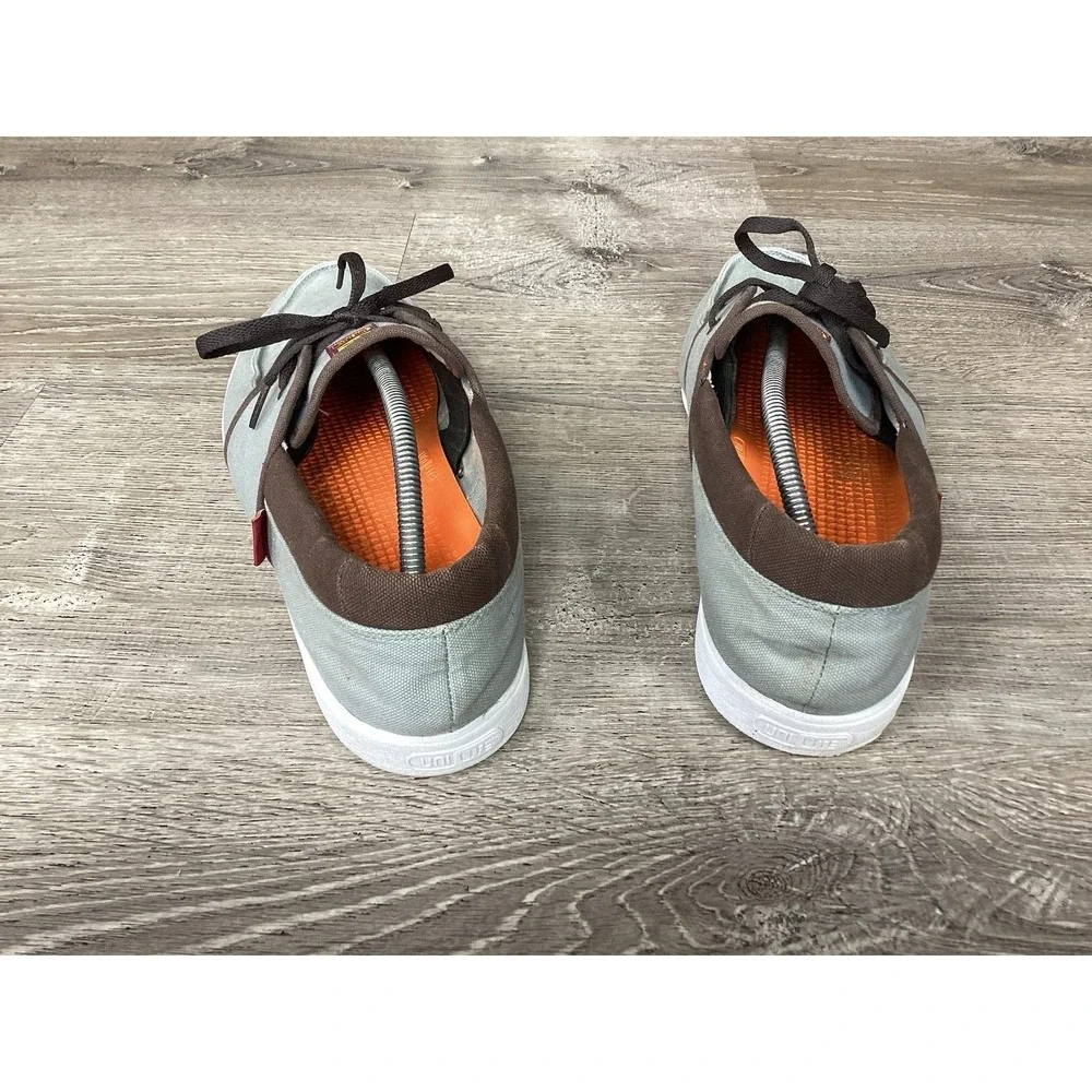 DC Hampton Mens Shoes Size 13 Boat Sneakers Gray Brown Orange 320145